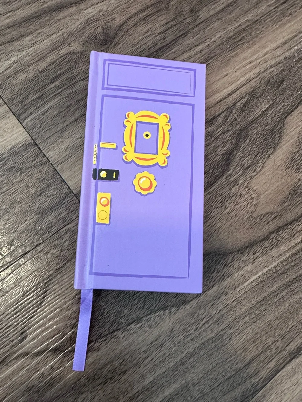NWT friends tv show Purple Door Hardcover Notebook with Gold Accents
